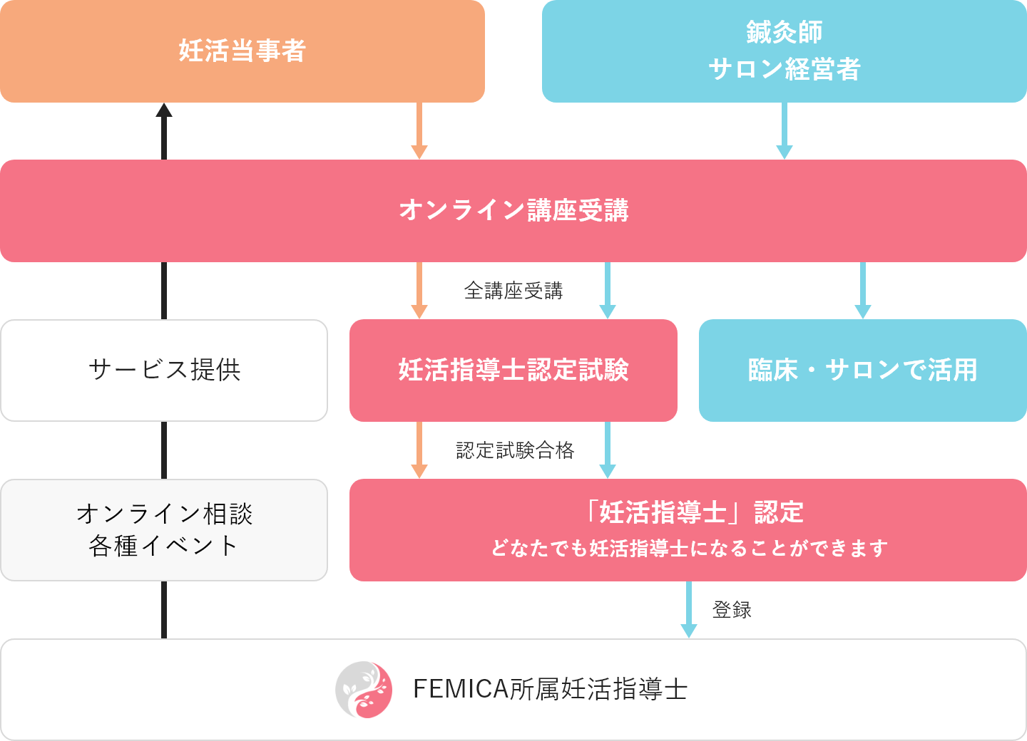 FEMICA認定の「妊活指導士」になる流れ